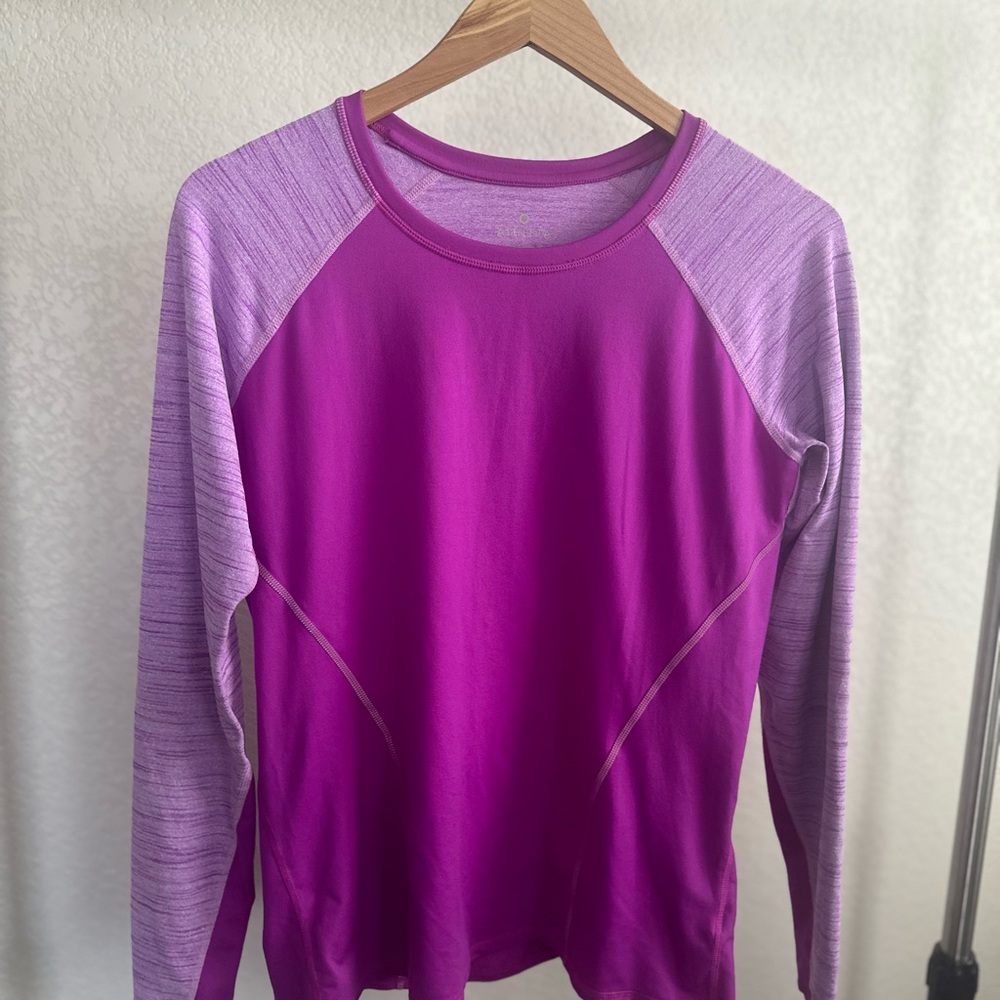 Purple Long Sleeve Athletic Top